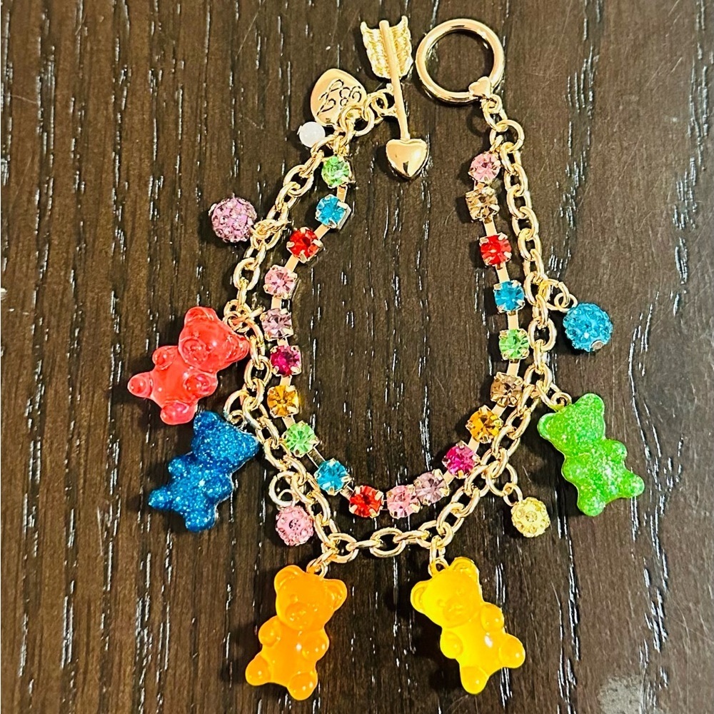 Betsey Johnson Beautiful Gummy Bear Charm Bracelet